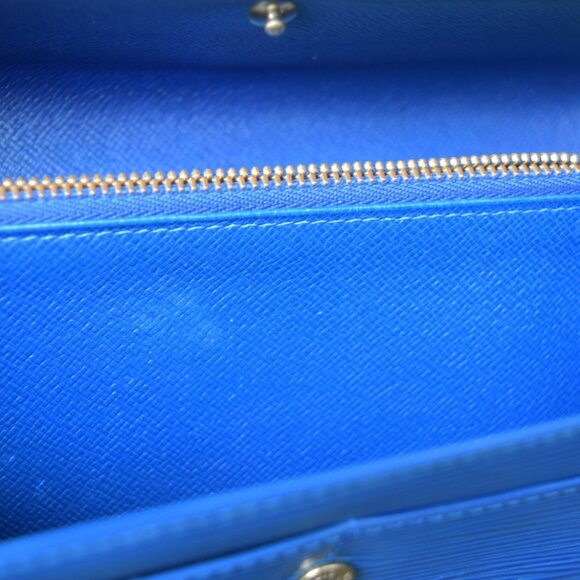 Louis Vuitton Epi Sarah Long Wallet Toledo Blue Pre-owned - Picture 6 of 12